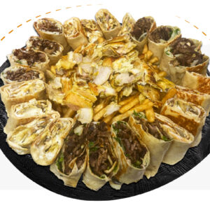 2 Chicken + 2 Steak Shawarma Wraps